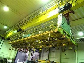 Fimec crane with magnetic plate hoist 15 ton x 12 500 mm, Trasportatori, Gru a portale, Gru a braccio